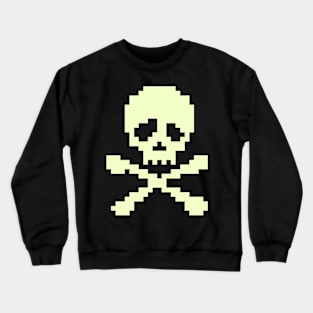 Yellow skull and crossbones punk Crewneck Sweatshirt